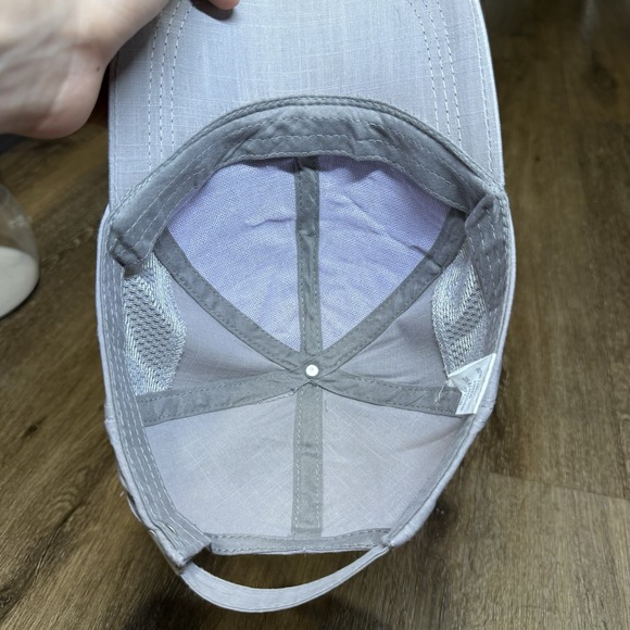 Emporio Armani Running Hat Gray Silver Linen Cotton Blend Golf Pickleball Tennis - Picture 5 of 7